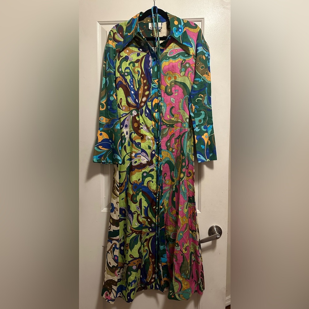 ALEMAIS floral print maxi dress US 4